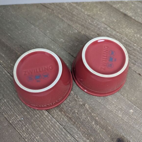 zwilling Red ramekin prep bowls set of 2 - Picture 7 of 7
